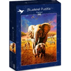 Bluebird Puzzle - Elephant - 1000 piece jigsaw puzzle Sale