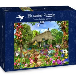 Bluebird Puzzle - English Cottage Garden - 1000 Piece Jigsaw Puzzle Online