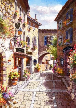 Bluebird Puzzle - Eze Village - 1000 Piece Puzzle Sale