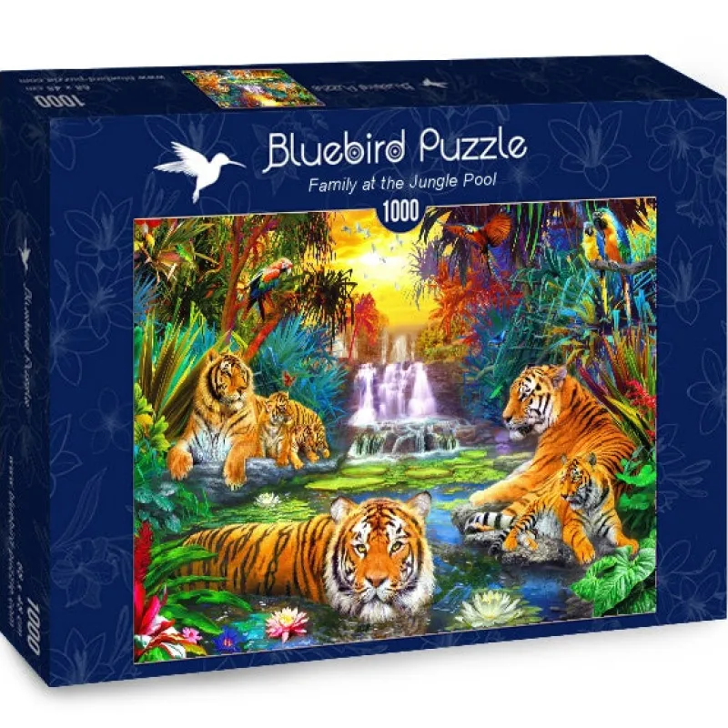 Bluebird Puzzle - Family at the Jungle Pool - 1000 Piece Jigsaw Puzzle Sale