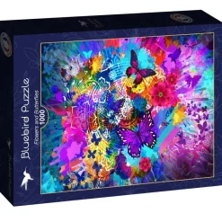Bluebird Puzzle - Flowers and Butterflies - 1000 Piece Jigsaw Puzzle Best