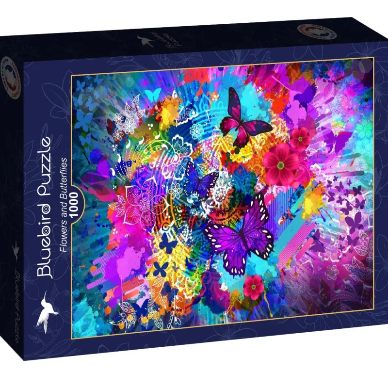 Bluebird Puzzle - Flowers and Butterflies - 1000 Piece Jigsaw Puzzle Best
