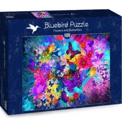 Bluebird Puzzle - Flowers and Butterflies - 1000 Piece Jigsaw Puzzle Discount
