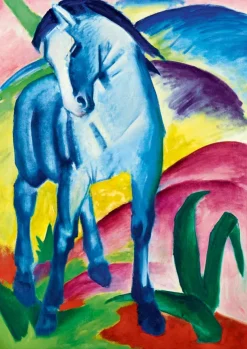 Art by Bluebird Bluebird Puzzle - Franz Marc - Blue Horse I, 1911 - 1000 Piece Jigsaw Puzzle Clearance