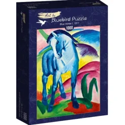 Art by Bluebird Bluebird Puzzle - Franz Marc - Blue Horse I, 1911 - 1000 Piece Jigsaw Puzzle Clearance