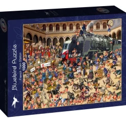 Bluebird Puzzle - French Train Station - 1000 Piece Jigsaw Puzzle Online