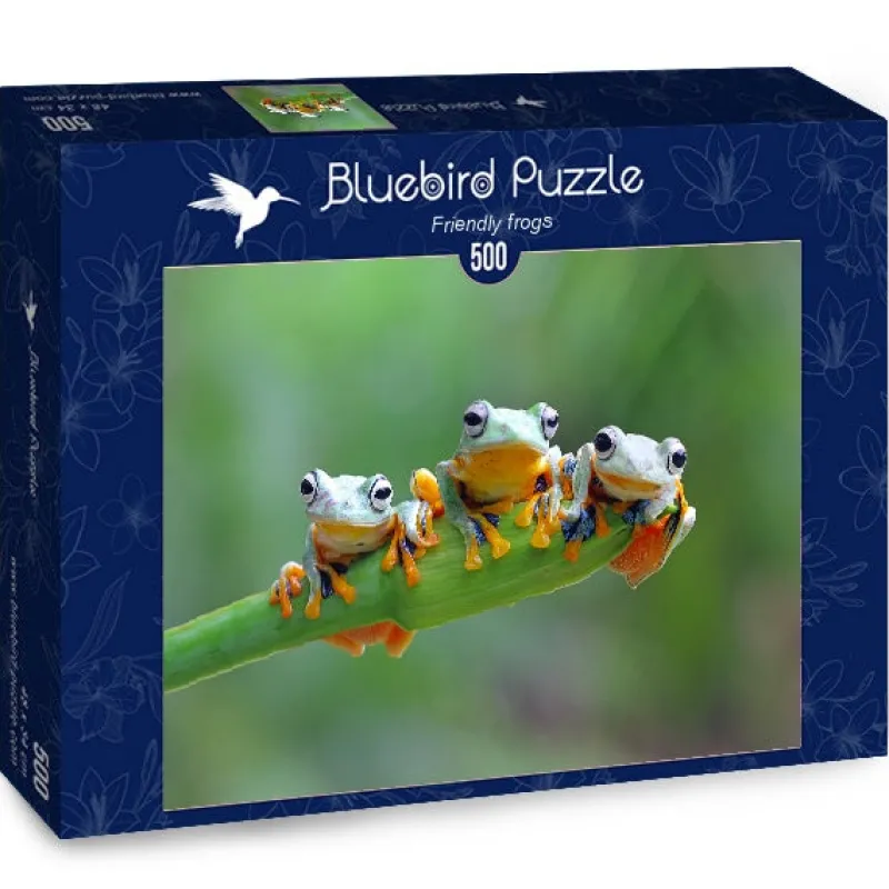 Bluebird Puzzle - Friendly Frogs - 500 Piece Jigsaw Puzzle New