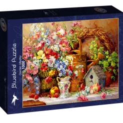 Bluebird Puzzle - Garden Medley - 1000 Piece Jigsaw Puzzle Online