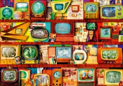 Bluebird Puzzle - Golden Age of Television - Shelf - 1000 Piece Jigsaw Puzzle Discount