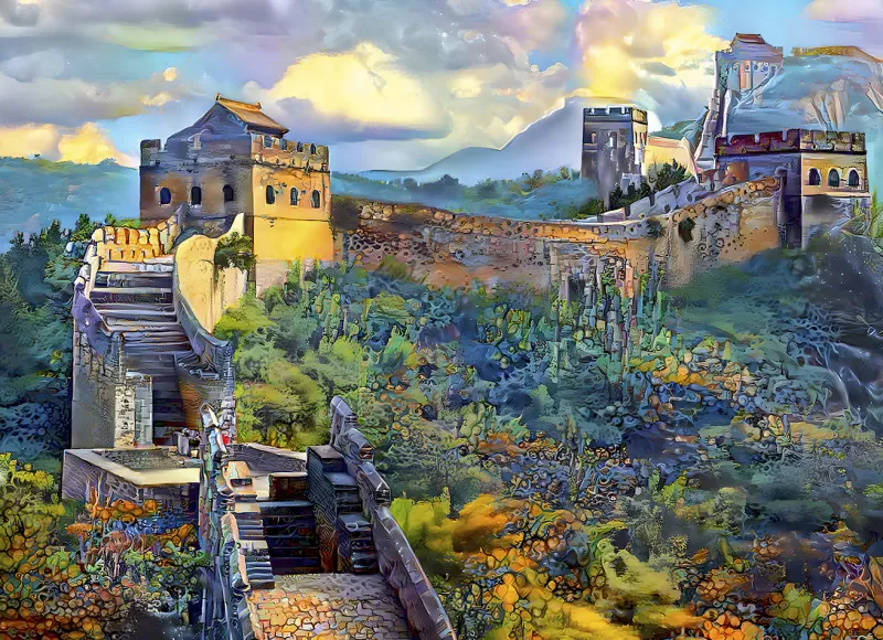 Bluebird Puzzle - Great Wall of China - 1000 Piece Jigsaw Puzzle Hot
