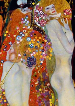 Art by Bluebird Bluebird Puzzle - Gustave Klimt - Water Serpents II, 1907 - 1000 Piece Jigsaw Puzzle Outlet
