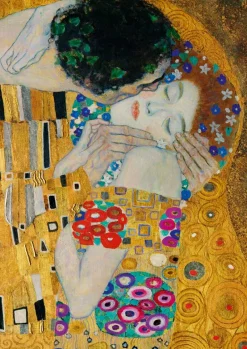 Art by Bluebird Bluebird Puzzle - Gustave Klimt - The Kiss (detail), 1908 - 1000 Piece Jigsaw Puzzle Hot