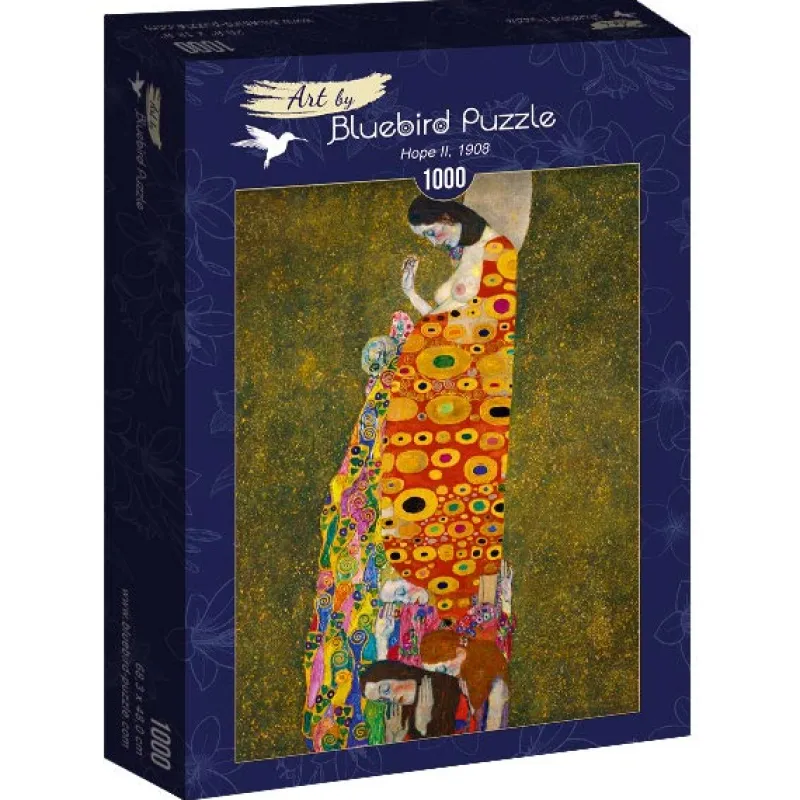 Art by Bluebird Bluebird Puzzle - Gustave Klimt - Hope II, 1908 - 1000 Piece Jigsaw Puzzle Clearance