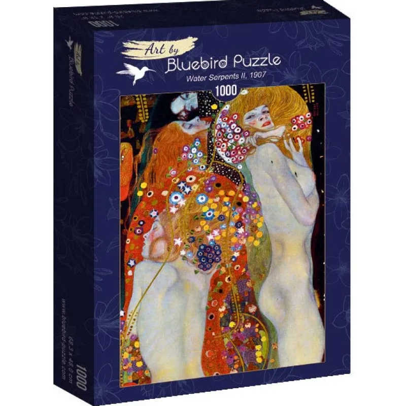 Art by Bluebird Bluebird Puzzle - Gustave Klimt - Water Serpents II, 1907 - 1000 Piece Jigsaw Puzzle Outlet