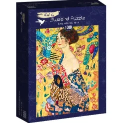 Bluebird Puzzle - Gustave Klimt - Lady with Fan, 1918 - 1000 Piece Jigsaw Puzzle New