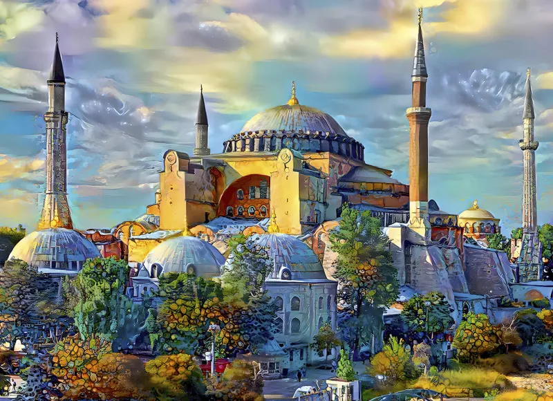 Bluebird Puzzle - Hagia Sophia, Istanbul, Turkey - 1000 Piece Jigsaw Puzzle Discount