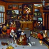 Art by Bluebird Bluebird Puzzle - Hieronymus Francken Iicirca - The Archdukes Albert and Isabella Visiting a Collector's Cabinet, 1623 - 1000 Piece Jigsaw Puzzle Online