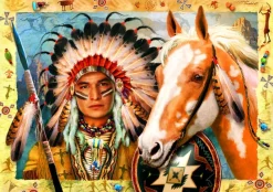 Bluebird Puzzle - Indian Chief - 1000 Piece Jigsaw Puzzle Sale