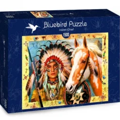Bluebird Puzzle - Indian Chief - 1000 Piece Jigsaw Puzzle Sale