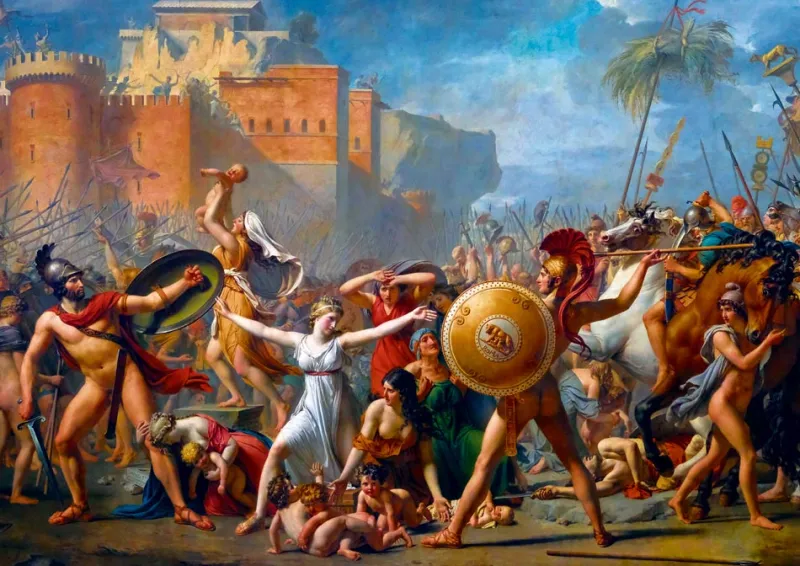 Art by Bluebird Bluebird Puzzle - Jacques-Louis David - The Intervention of the Sabine Women, 1799 - 1000 Piece Jigsaw Puzzle Discount