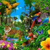 Bluebird Puzzle - Jungle Sunrise - 1500 Piece Jigsaw Puzzle Clearance