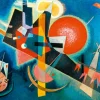 Art by Bluebird Bluebird Puzzle - Kandinsky - In Blue, 1925 - 1000 Piece Jigsaw Puzzle Hot