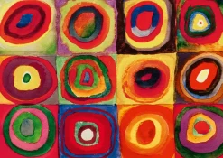 Art by Bluebird Bluebird Puzzle - Kandinsky - Colour Study, 1913 - 1000 Piece Jigsaw Puzzle Clearance