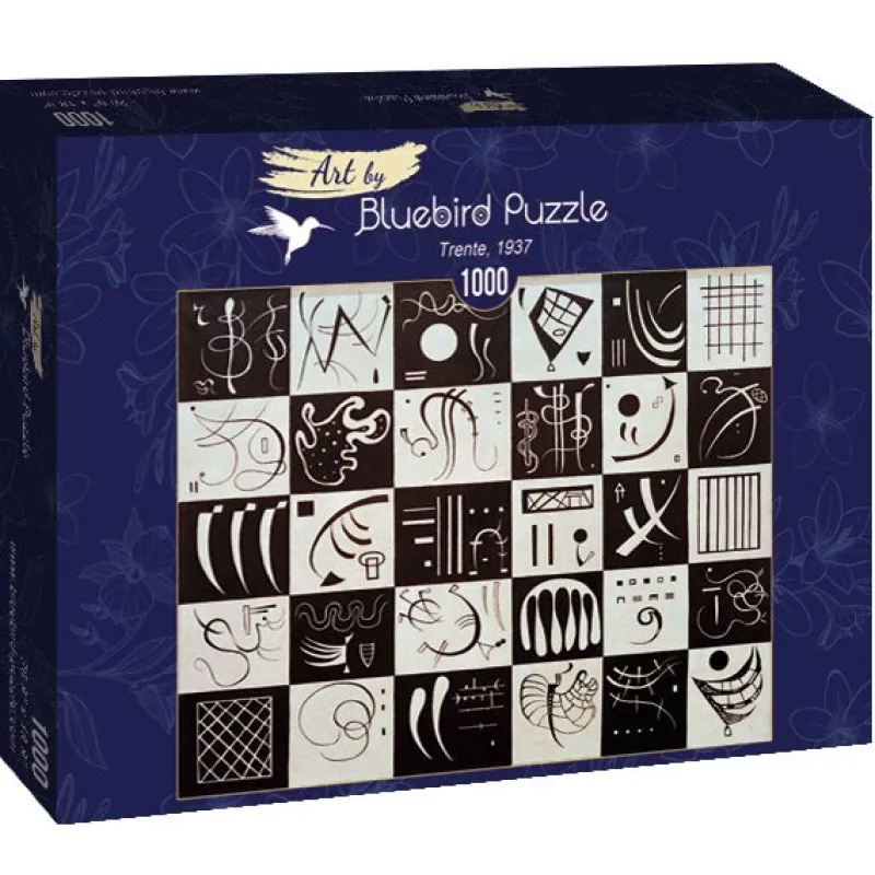 Art by Bluebird Bluebird Puzzle - Kandinsky - Trente, 1937 - 1000 Piece Jigsaw Puzzle New