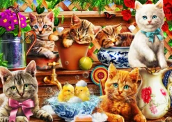 Bluebird Puzzle 70400 Kittens in the Potting Shed 100 piece jigsaw puzzle Online