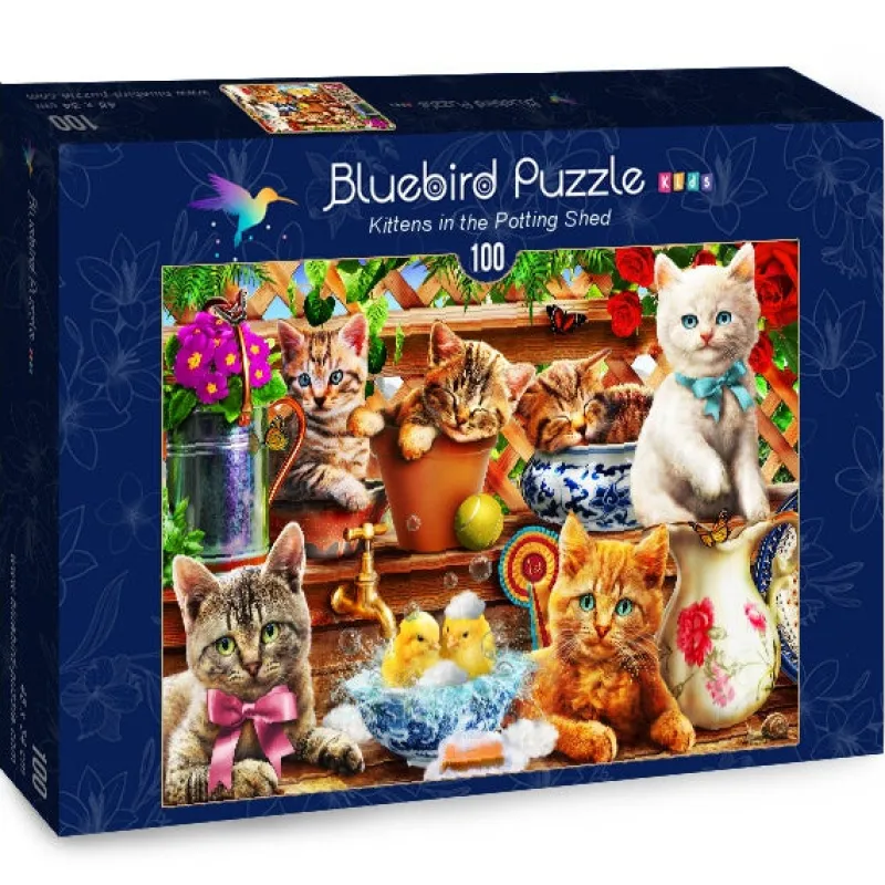 Bluebird Puzzle 70400 Kittens in the Potting Shed 100 piece jigsaw puzzle Online