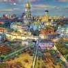 Bluebird Puzzle - Kyiv, Ukraine City - 1000 Piece Jigsaw Puzzle New