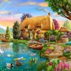 Bluebird Puzzle - Lakeside Cottage - 1000 Piece Jigsaw Puzzle Online