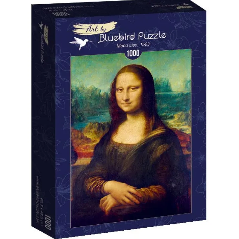 Art by Bluebird Bluebird Puzzle - Leonardo Da Vinci - Mona Lisa, 1503 - 1000 Piece Jigsaw Puzzle New