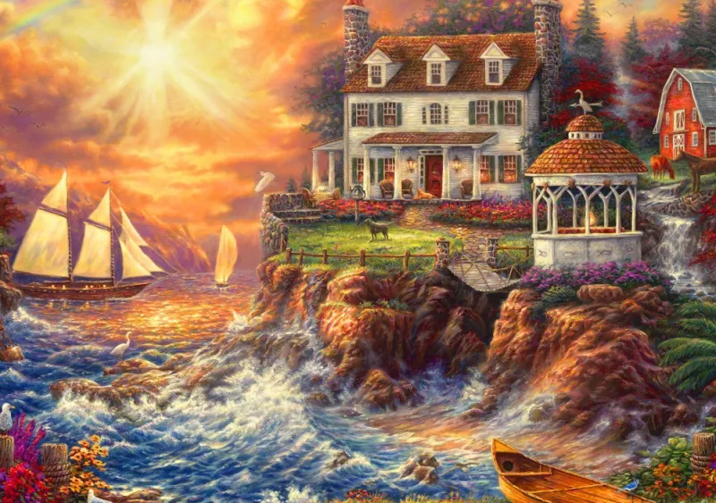Bluebird Puzzle - Life Above the Fray - 1000 Piece Jigsaw Puzzle Online