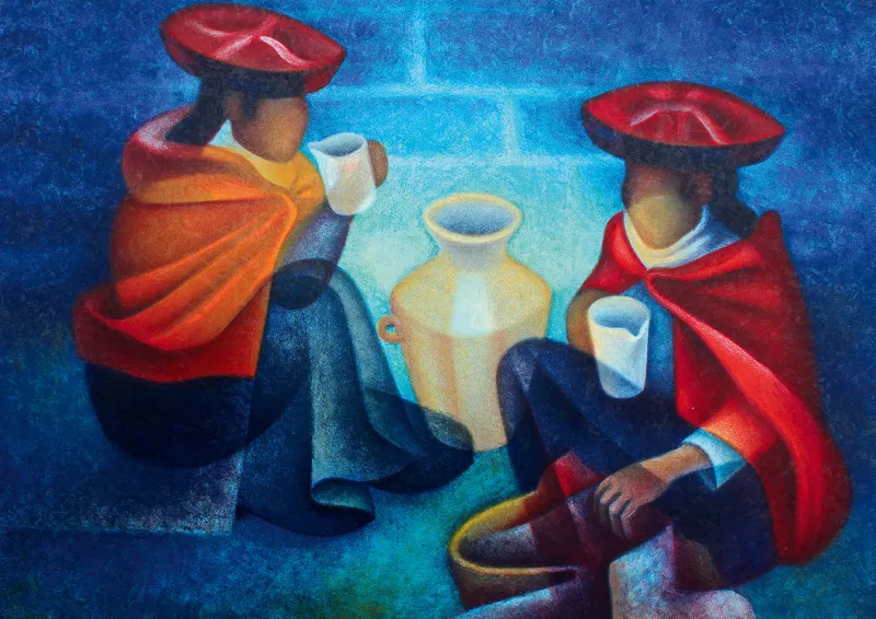Bluebird Puzzle - Louis Toffoli - Les Marchandes (Pérou), 1975 - 1000 Piece Jigsaw Puzzle Hot
