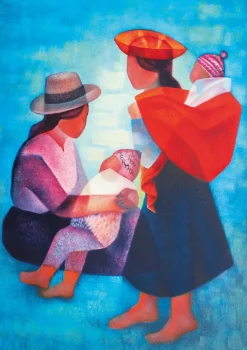 Bluebird Puzzle - Louis Toffoli - Famille Péruvienne, 1986 - 1000 Piece Jigsaw Puzzle Discount