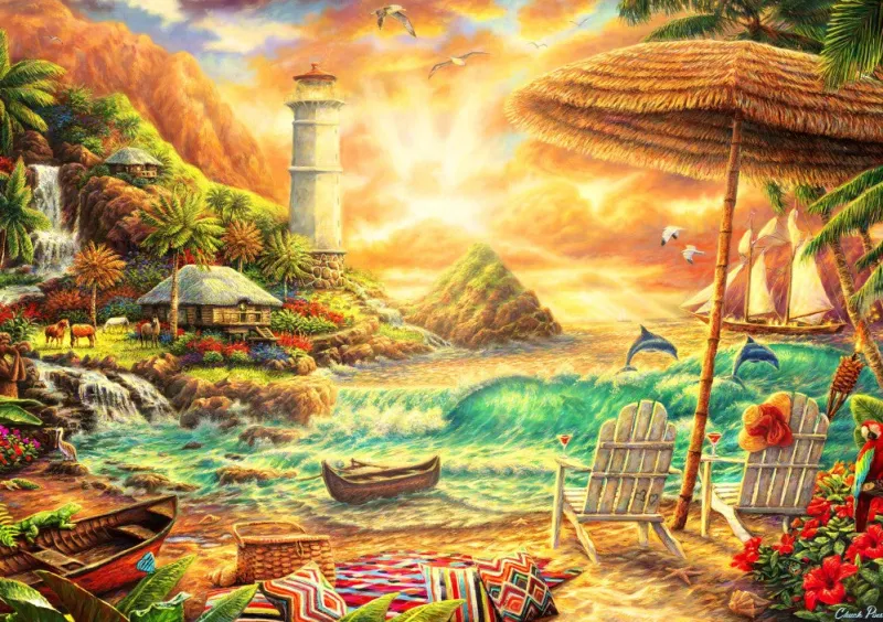 Bluebird Puzzle - Love the Beach - 1000 Piece Jigsaw Puzzle Fashion