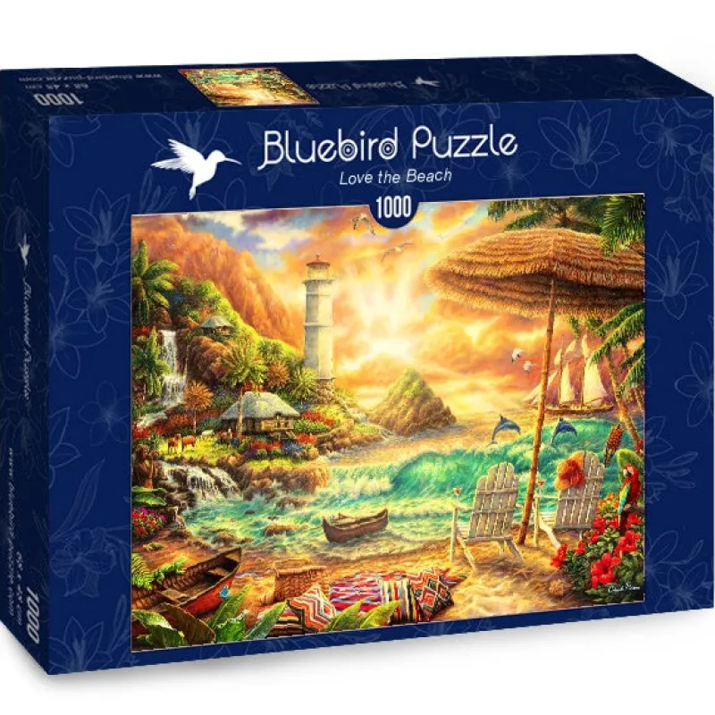 Bluebird Puzzle - Love the Beach - 1000 Piece Jigsaw Puzzle Best
