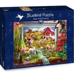 Bluebird Puzzle - Magic Farm Painting - 1000 Piece Jigsaw Puzzle Fashion
