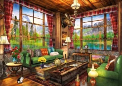 Bluebird Puzzle - Mount Cabin View - 1000 piece jigsaw puzzle Fashion