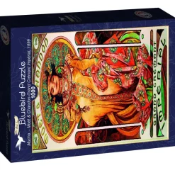 Bluebird Puzzle - Mucha - Moët & Chandon-Grand Crémant Impérial, 1899 - 1000 Piece Jigsaw Puzzle Best