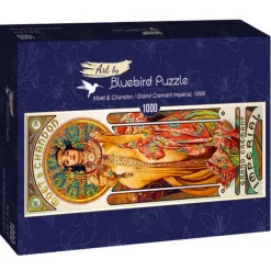 Art by Bluebird Bluebird Puzzle - Mucha - Moët & Chandon-Grand Crémant Impérial, 1899 - 1000 Piece Jigsaw Puzzle Online