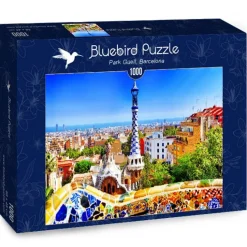 Bluebird Puzzle - Park Güell, Barcelona - 1000 piece jigsaw puzzle Online