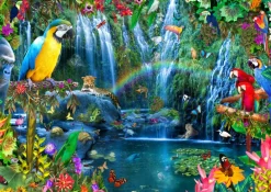 Bluebird Puzzle - Parrot Tropics - 3000 Piece Jigsaw Puzzle Hot