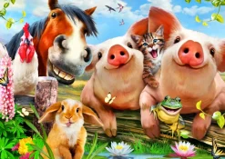 Bluebird Puzzle - Petting Farm - 500 Piece Jigsaw Puzzle Outlet