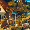 Art by Bluebird Bluebird Puzzle - Pieter Bruegel the Elder - Netherlandish Proverbs, 1559 - 1000 Piece Jigsaw Puzzle Online