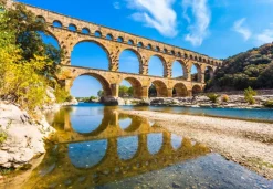 Bluebird Puzzle - Pont du Gard, France - 1000 Piece Jigsaw Puzzle Outlet