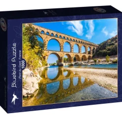 Bluebird Puzzle - Pont du Gard, France - 1000 Piece Jigsaw Puzzle Outlet
