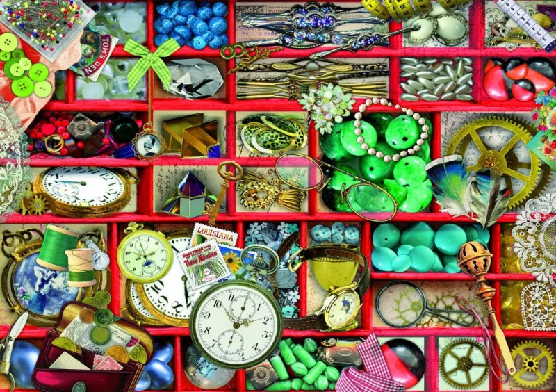 Bluebird Puzzle - Red Collection - 1000 Piece Jigsaw Puzzle Clearance