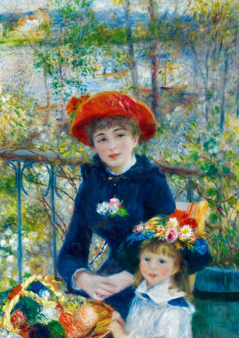 Art by Bluebird Bluebird Puzzle - Renoir - Two Sisters (On the Terrace), 1881 - 1000 Piece Jigsaw Puzzle Best